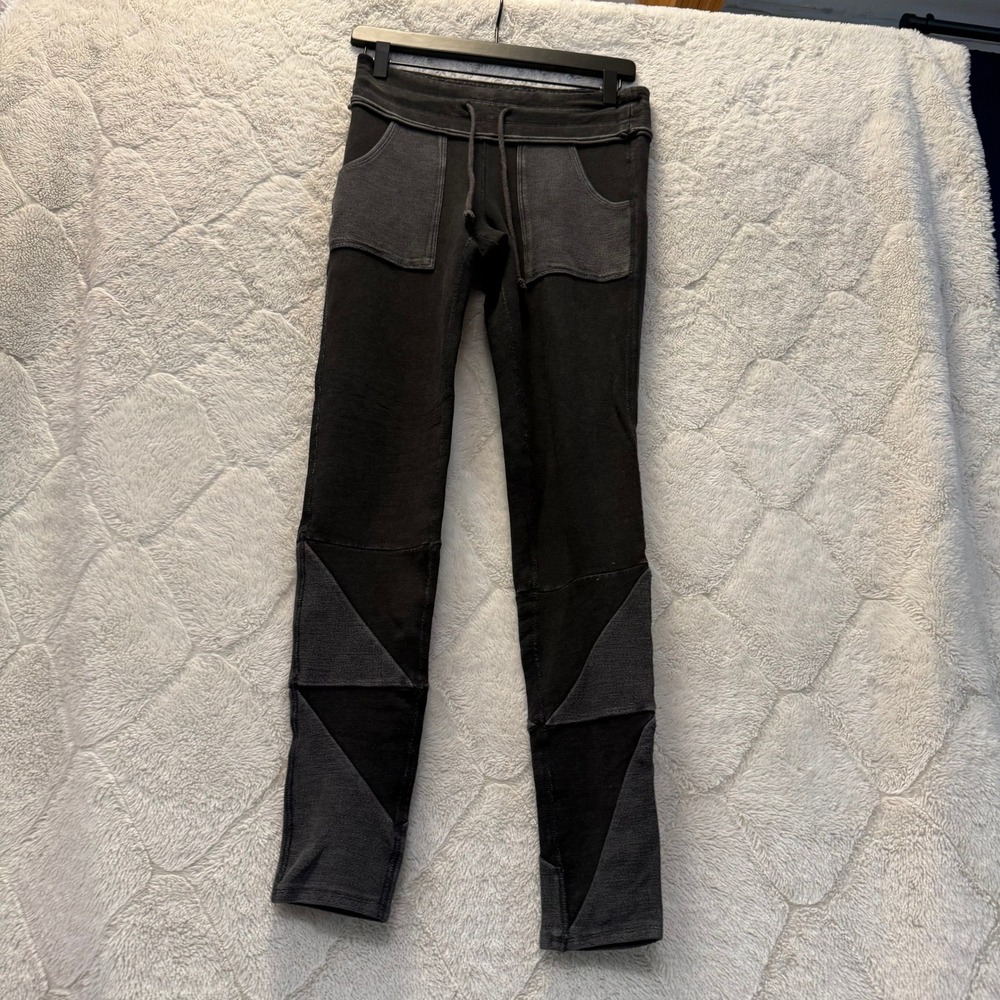 Free People‎ Movement Kyoto Alt Patchwork Moto Leggings S Grunge Y2K Edgy Indie